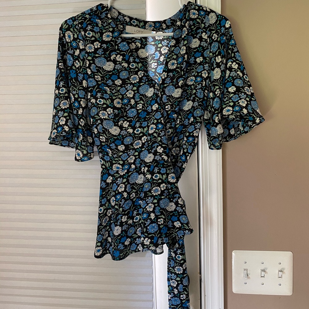 Self Tie Wrap Blouse
